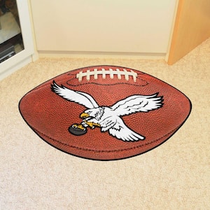 Philadelphia Eagles  Brown Football Rug - 20.5in. x 32.5in. - Retro Collection