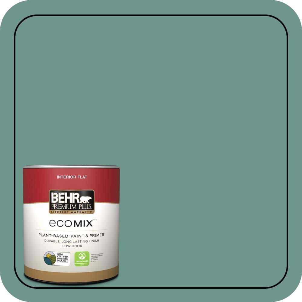 1 qt. #M440-5 Lunar Tide Flat EcoMix Plant-Based Interior Paint & Primer price history on PriceWatchPro