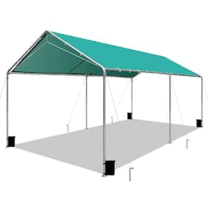 10 ft. x 20 ft. Carport, Heavy-Duty Car Port Party Tent Car Tent with Reinforced Steel Cables