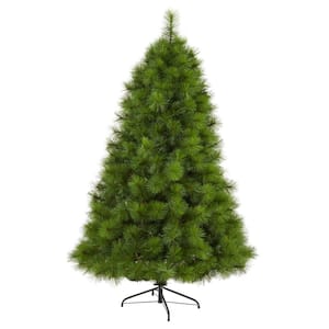 6 ft. Green Pre-Lit Scotch Pine Artificial Christmas Tree with 300 Clear LED Lights