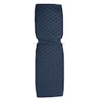 Montlake FadeSafe 80 in. D x 26 in. W x 3 in. T Navy Quilted Chaise Lounge Cushion Slipcover
