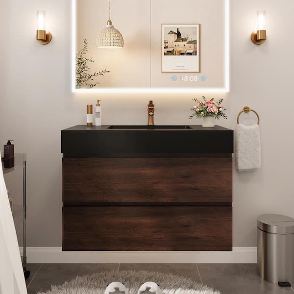 mikio★　PT BLK 36 Diamond NOW Cassidy 36-in Admiral Blue Single Sink Bathroom