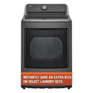 7.3 cu. ft. Vented Electric Dryer in Middle Black with Sensor Dry Technology