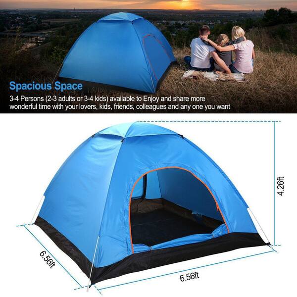 cenadinz 4 Persons Camping Waterproof Tent Pop Up Tent H