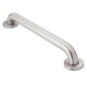 Home Care 12 in. x 1-1/2 in. Concealed Screw Grab Bar with SecureMount in Stainless Steel