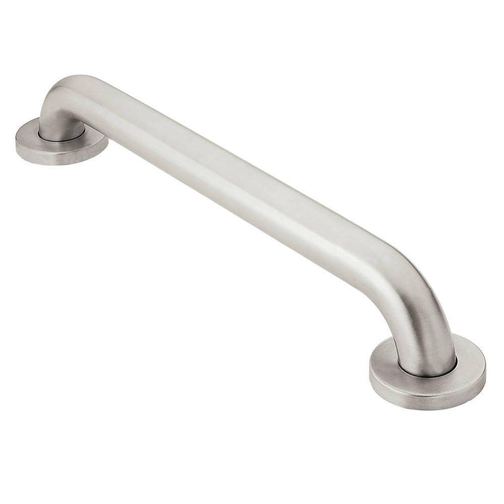 MOEN Home Care 24 in. x 1-1/2 in. Concealed Screw Grab Bar with SecureMount  in Stainless Steel R8924 The Home Depot