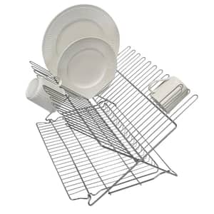 Extra-Large Metallic Folding Dish Rack