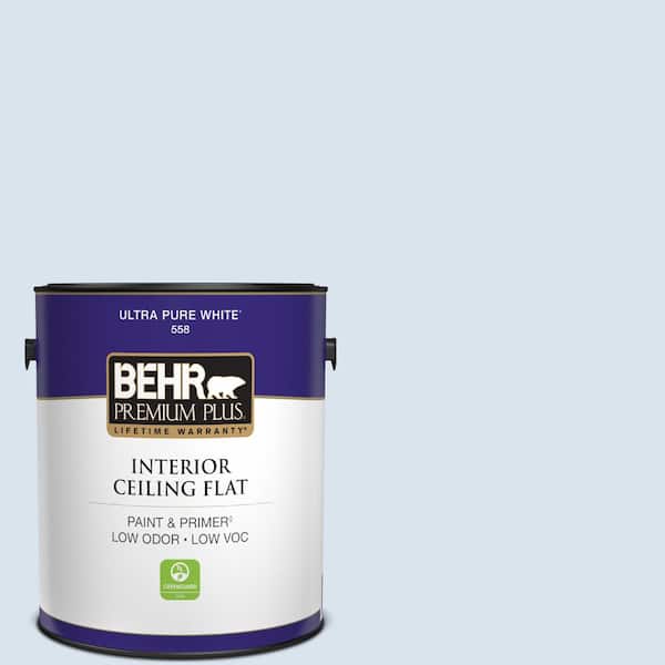 BEHR PREMIUM PLUS 1 gal. #590A-1 Icelandic Ceiling Flat Interior Paint
