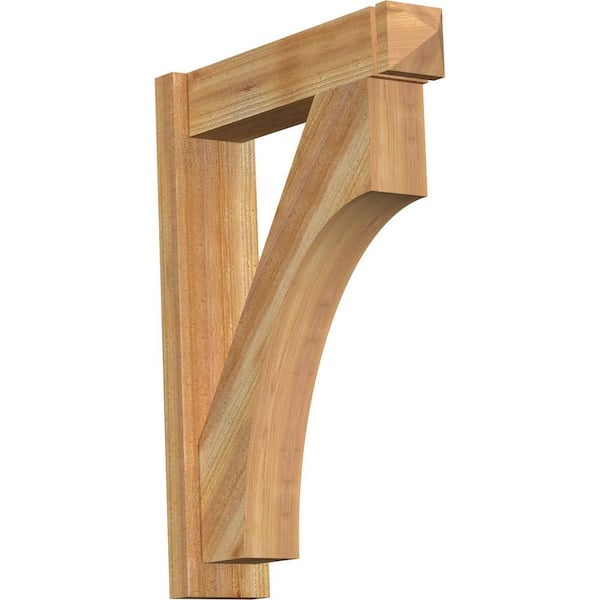 Ekena Millwork 6 in. x 32 in. x 24 in. Western Red Cedar Westlake Arts and Crafts Rough Sawn Outlooker