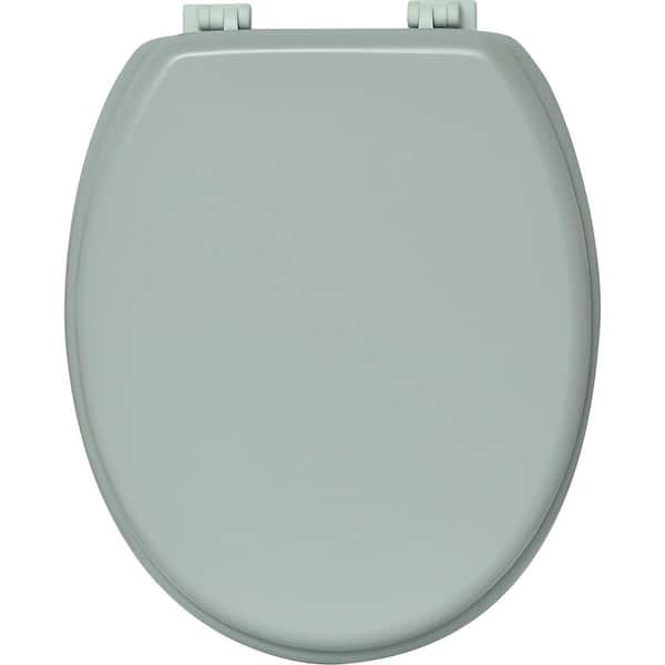 Unbranded Oval Closed Front Toilet Seat in Almond Green