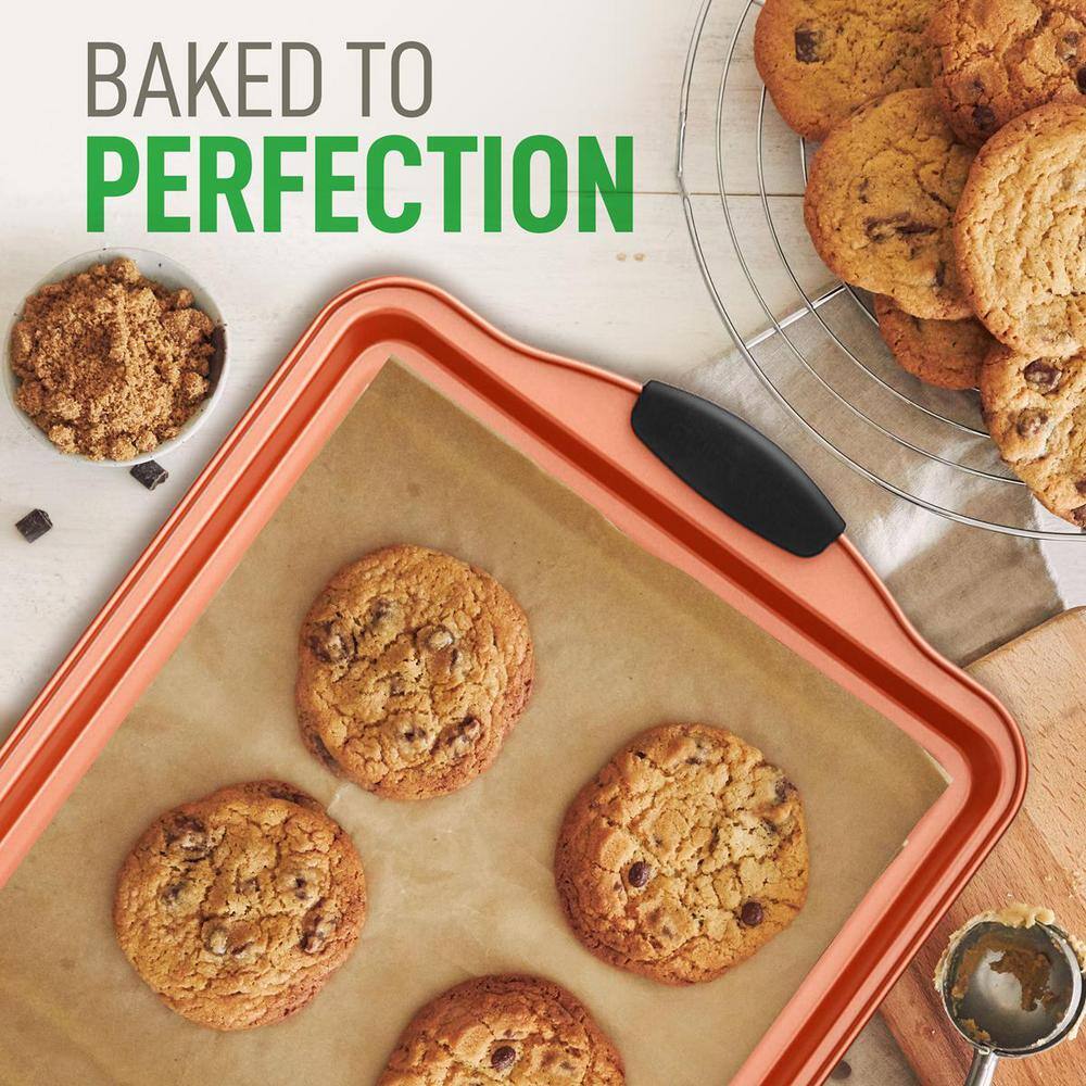 NutriChef 5-Piece Copper Nonstick Carbon Steel Baking Pan Set