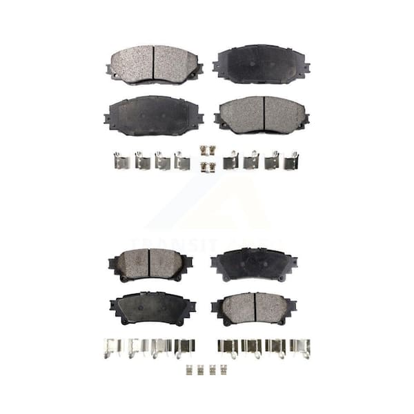 TEC Front Rear Ceramic Brake Pads Kit For 2012-2018 Toyota Prius V KTC-100106