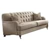 Acme Furniture Alianza 38 In. W Round Arm Fabric Lawson Straight With 2 ...