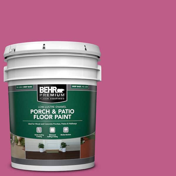 BEHR PREMIUM 5 gal. #P120-5 Beauty Queen Low-Lustre Enamel Interior/Exterior Porch and Patio Floor Paint