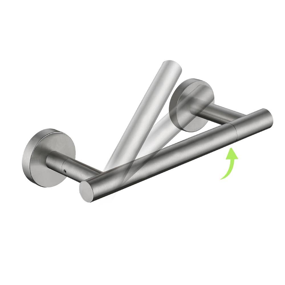 Bathroom Wall-Mount Toilet Paper Holder Flexible Pivot TP Holder in Brushed Nickel price history on PriceWatchPro
