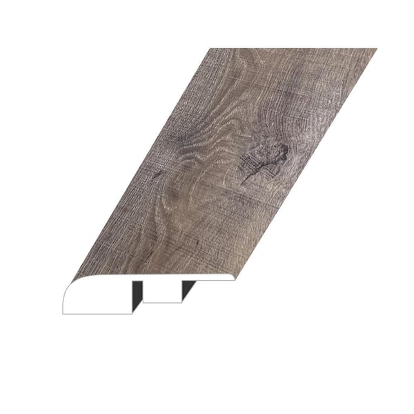 null Bellator Bespoke Sepia 0.6 in. Thick x 1.4 in. W x 94.5 in. L SPC Vinyl End Cap Molding