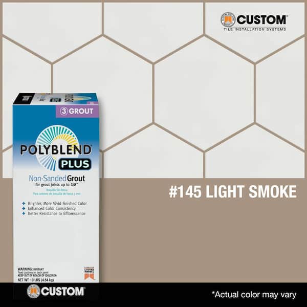 Polyblend Plus #145 Light Smoke 10 lb. Unsanded Grout