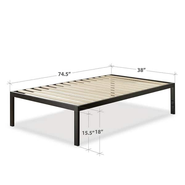 priage by zinus 18 inch quick snap platform bed