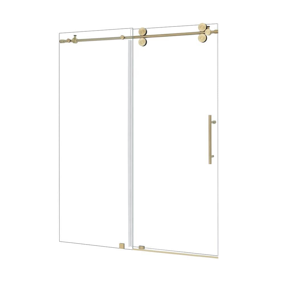 Altair Lazaro 60" Gold Frameless Sliding Shower Door