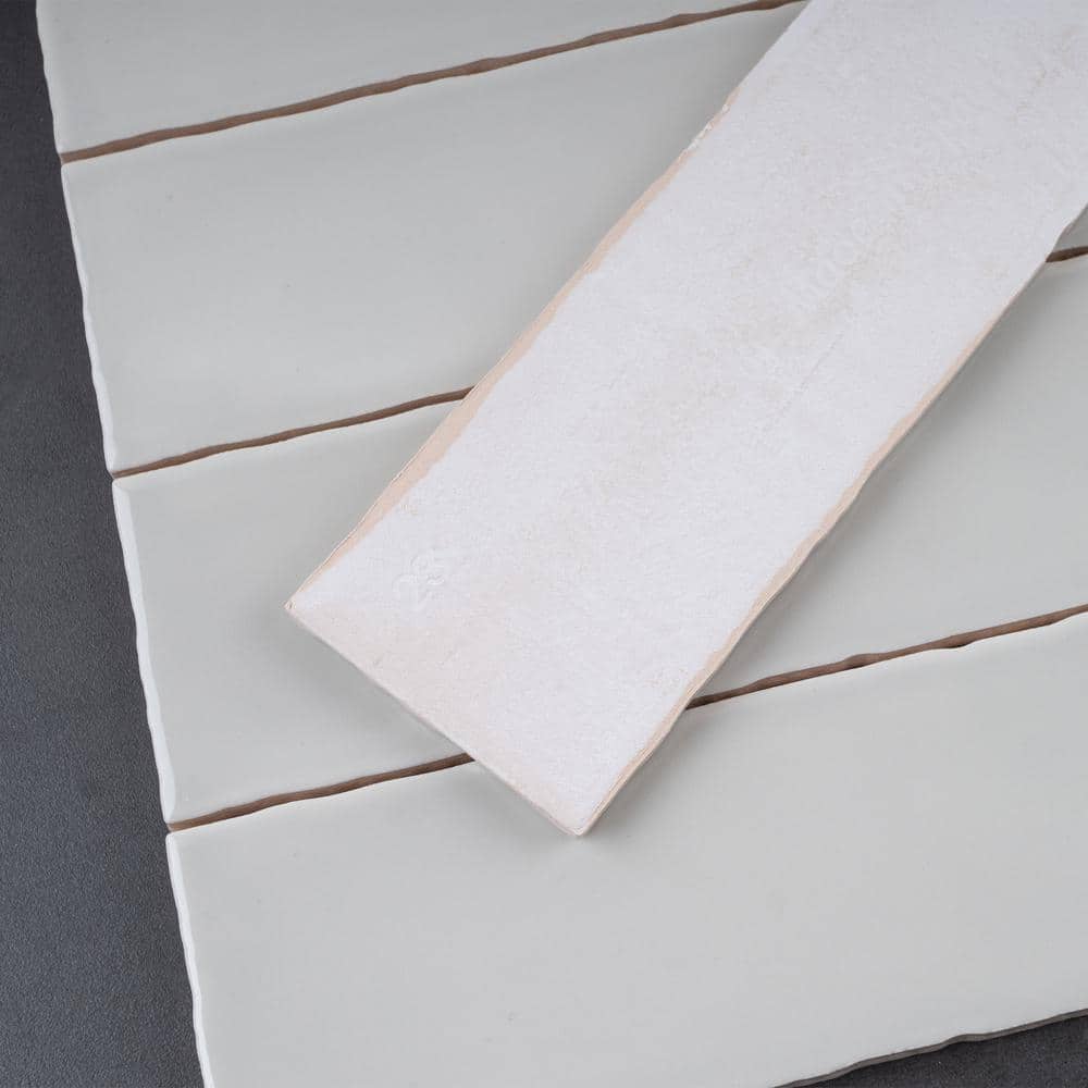 Light Gray Polished Ceramic Subway Wall Tile 3x12