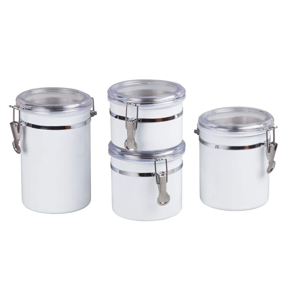 Acrylic Storage Container Set: 3 Piece Sugar Flour Container and