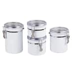 StyleWell Rectangle Canister with Bamboo Lid (Set of 4) 080634 - The Home  Depot