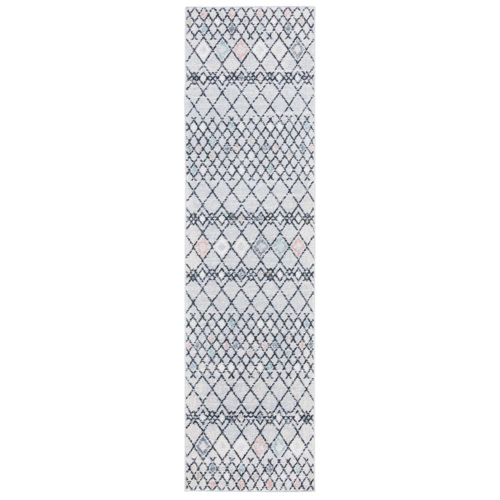 Amsterdam Gray/Ivory 2 ft. x 8 ft. Geometric;Trellis Runner Rug price history on PriceWatchPro