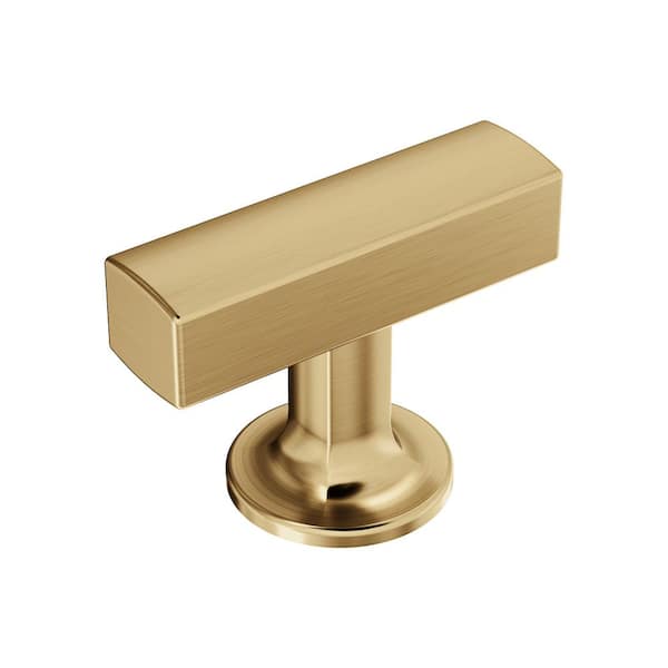 Gold Champagne Contemporary Cabinet Knobs and Pulls(Satin Brass