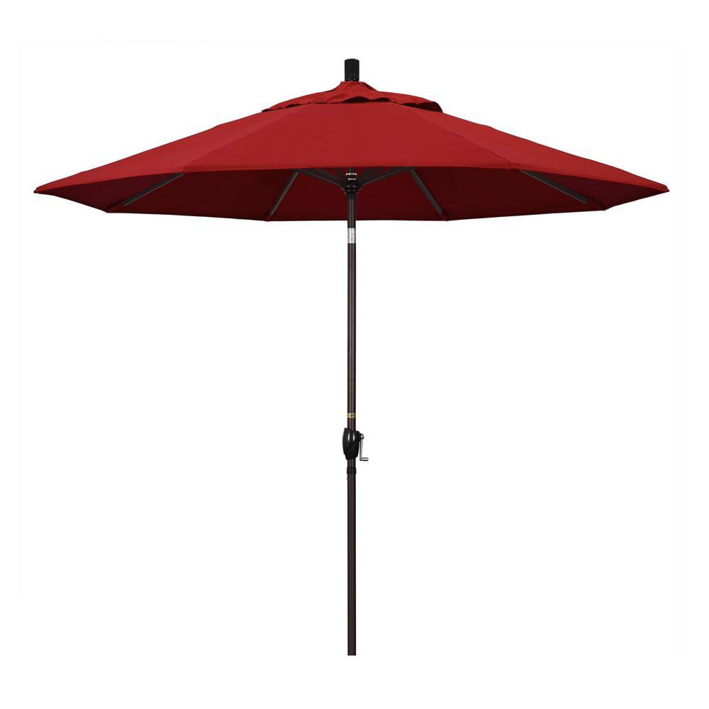 9 ft. Aluminum Push Tilt Patio Umbrella in Red Pacifica price history on PriceWatchPro