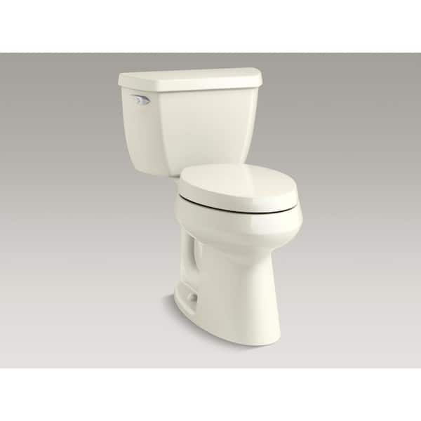KOHLER Highline 12 in. Rough In Elongated Chair Height Toilet Bowl Only in Biscuit, Seat Not Included