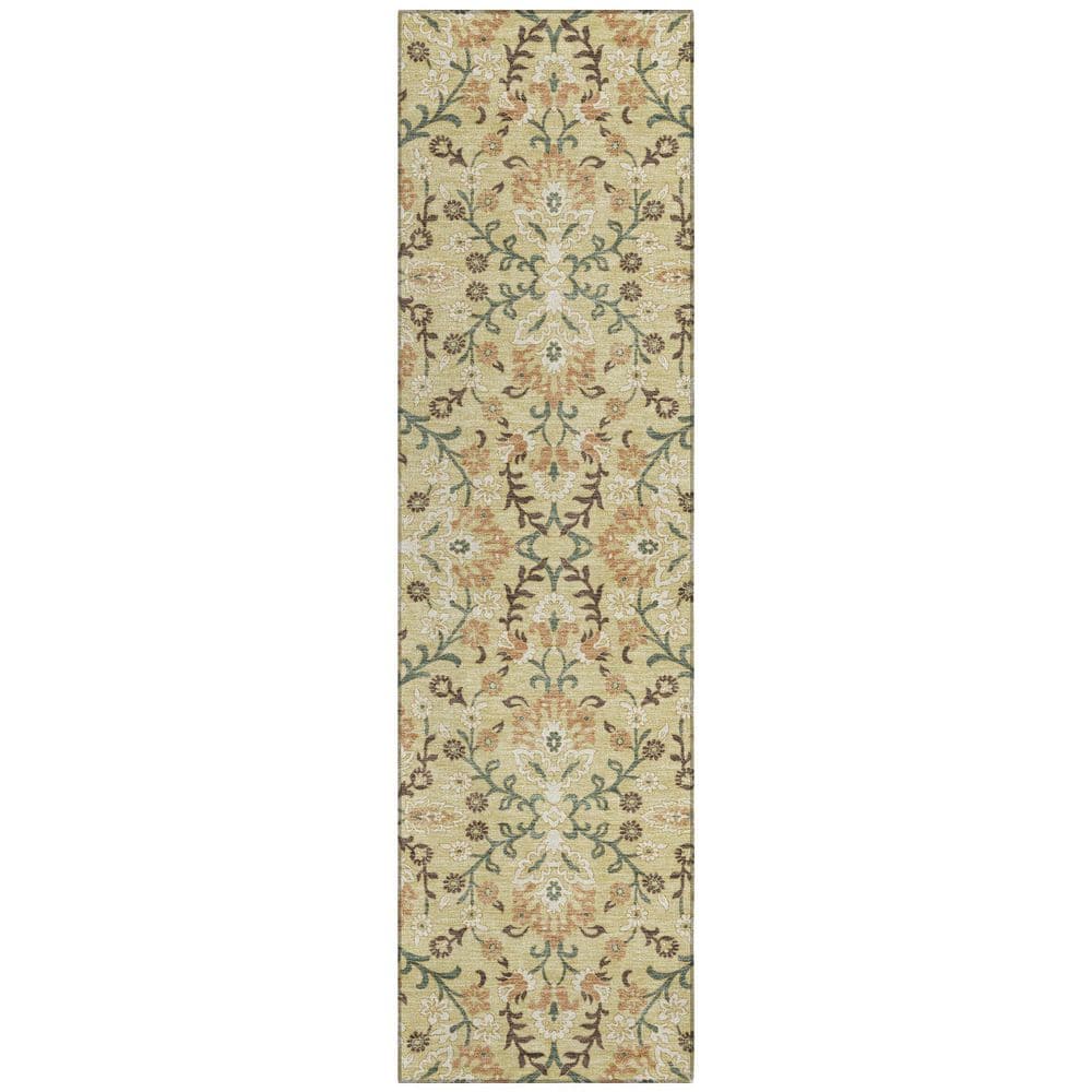 Chantille Machine Washable Indoor/Outdoor Abstract ACN2634 Wheat 2 ft. x 7 ft. Runner Rug price history on PriceWatchPro