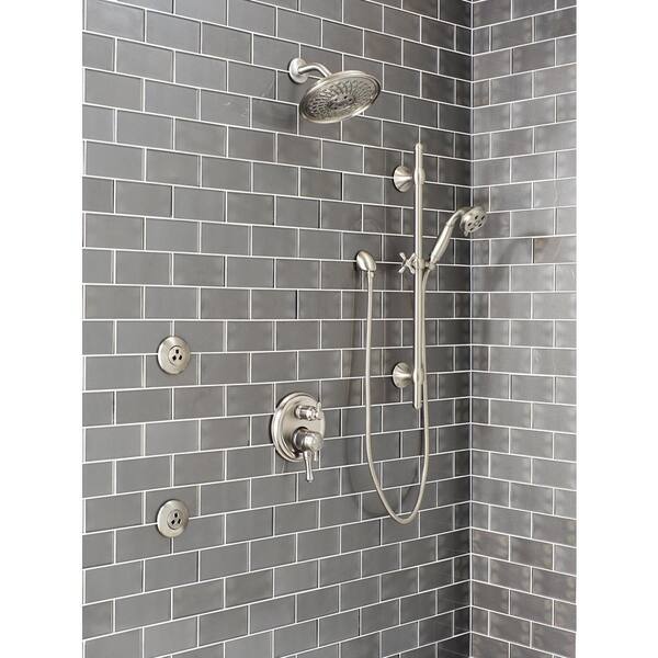 Delta 3-Spray Patterns 1.75 GPM 3.34 in. Wall Mount Handheld