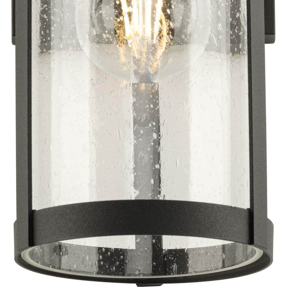 Belden Black Cast Aluminum Outdoor Wall Lantern with Clear Glass