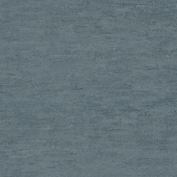 Weathered Stucco Dusty Blue Wallpaper