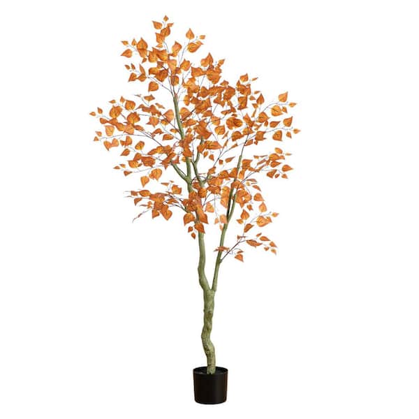 6 ft. Autumn Birch Leaf Artificial Fall Tree