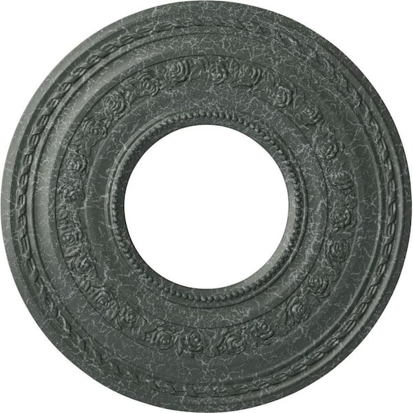 Ekena Millwork 1-1/8" x 29-3/8" x 29-3/8" Polyurethane Anthony Ceiling , Athenian Green Crackle