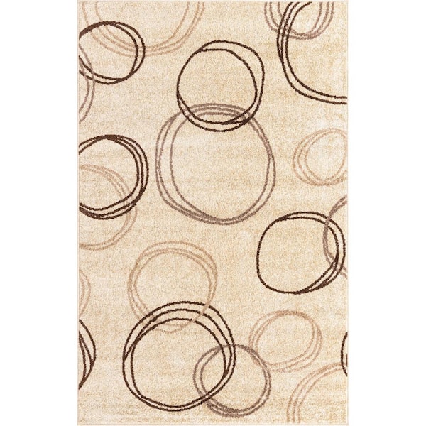 Unique Loom Autumn Cornucopia Beige 5' 0 x 8' 0 Area Rug