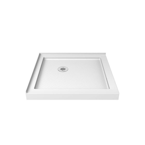 Flex 32 in. x 32 in. x 76.75 in. Framed Corner Pivot Shower Kit in Brushed Nickel with Shower Base in White Flex 32 in. x 32 in. x 76.75 in. Framed Corner Pivot Shower Kit in Brushed Nickel with Shower Base in White