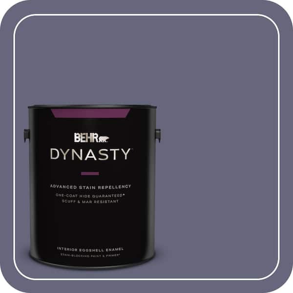 BEHR DYNASTY 1 gal. #630F-6 Violet Evening Eggshell Enamel Interior Stain-Blocking Paint & Primer