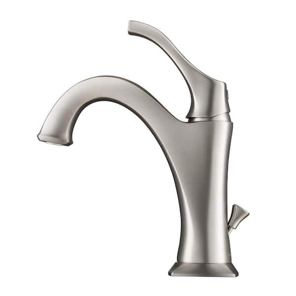 Kraus Arlo Single Handle Basin Bathroom Faucet in Spot Free Brushed Nickel KBF-1201SFS 