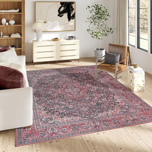 Thomasville Emporia Irania 8 ft. x 10 ft. Red Rustic Oriental Area Rug