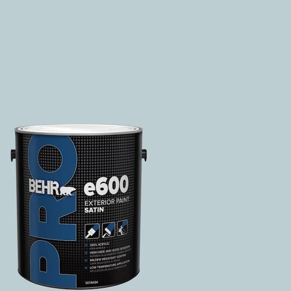 BEHR PRO 1 gal. #540E-2 Cloudy Day Satin Exterior Paint