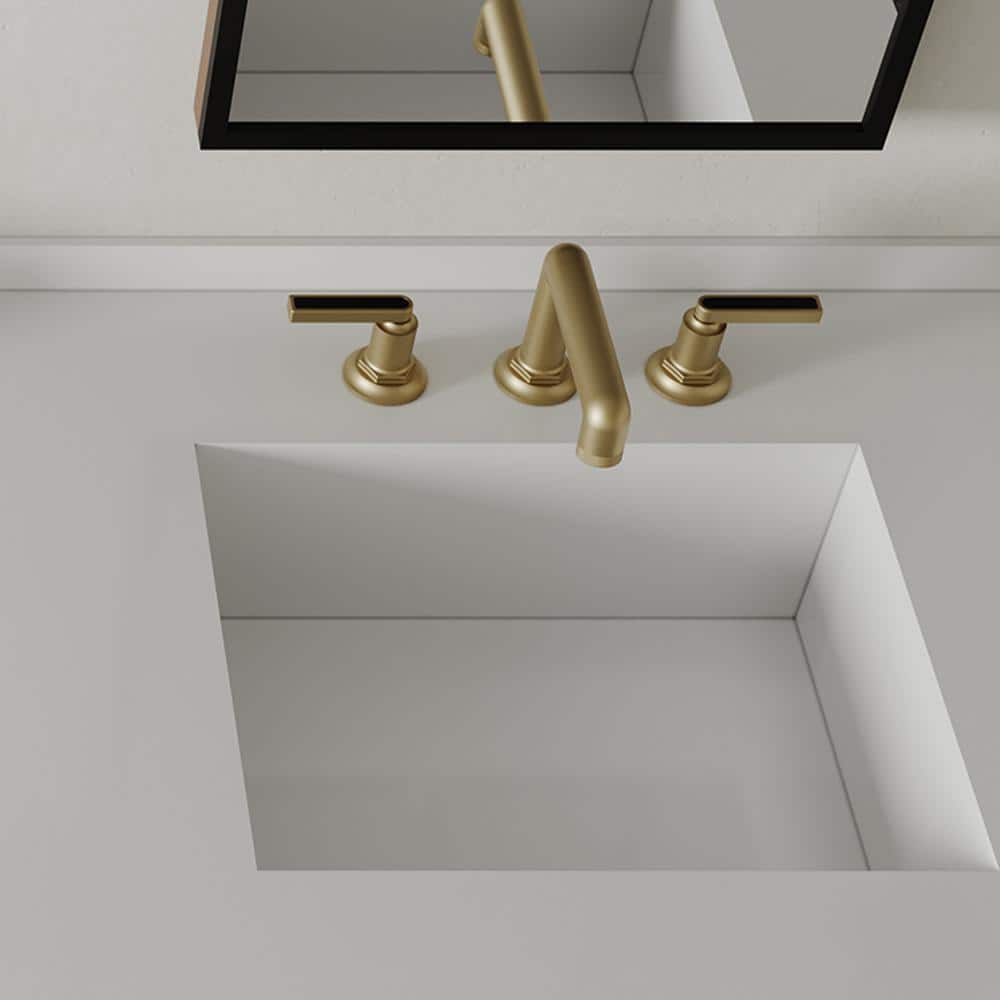 Brushed Gold 8 in. Widespread Double Handle Bathroom Faucet