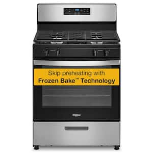 30 in. 4 Burner Freestanding Gas Range in. Stainless Steel