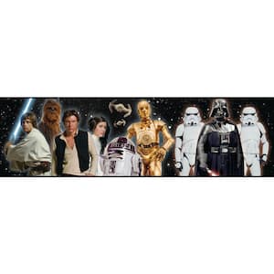 Red Star Wars Classic Characters Peel and Stick Wallpaper Border