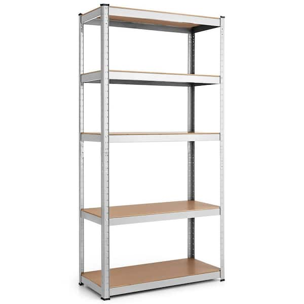 Costway 72 Heavy Duty Storage Shelf Steel Metal Garage Rack 5 Level Adjustable Shelves