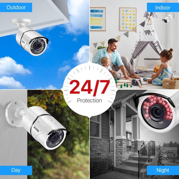ZOSI 16-Channel 1080p 4TB DVR Security Camera System With, 44% OFF