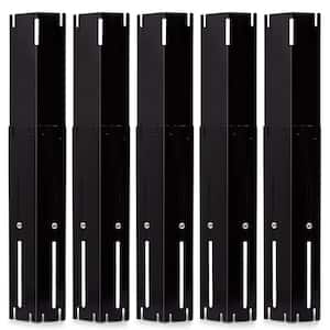 Black Universal Adjustable Porcelain Steel Grill Heat Plates Flavorizer Bar for Gas Grill (5-Pack)