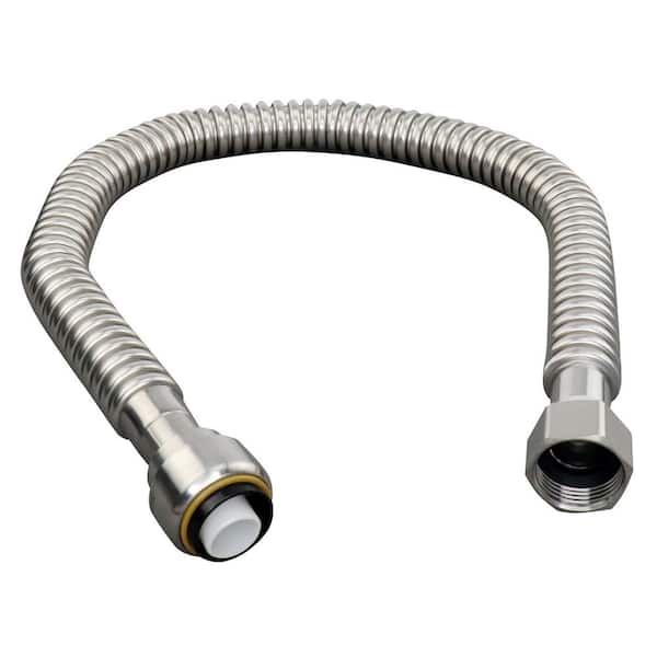 Everbilt 3/4 in. PTC x 3/4 in. FIP x 24 in. Corrugated Stainless Steel Water Heater Connector