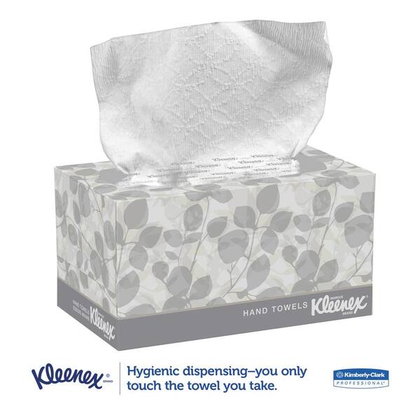 POP-UP Box Kleenex Cloth New Hand Towels 9 x 10 1/2-120/BOX x 2PK 